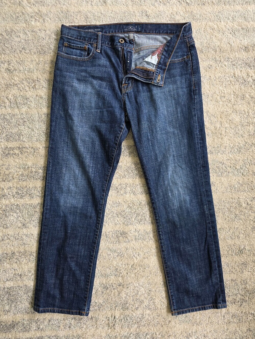 Lucky Brand 221 Original Straight Jeans | Men’s 34x30 | Dark Wash Straight Leg